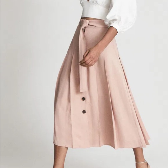 Reiss Blush A-Line Skirt - Picture 2 of 7